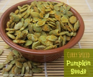 curry spiced pumpkin seeds