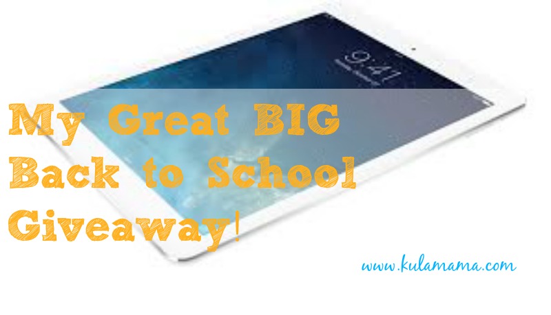 My Great BIG Back to School Giveaway!