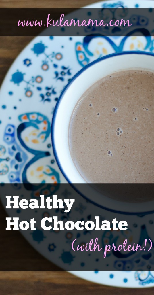 Healthy Hot Chocolate with protein by www.kulamama.com