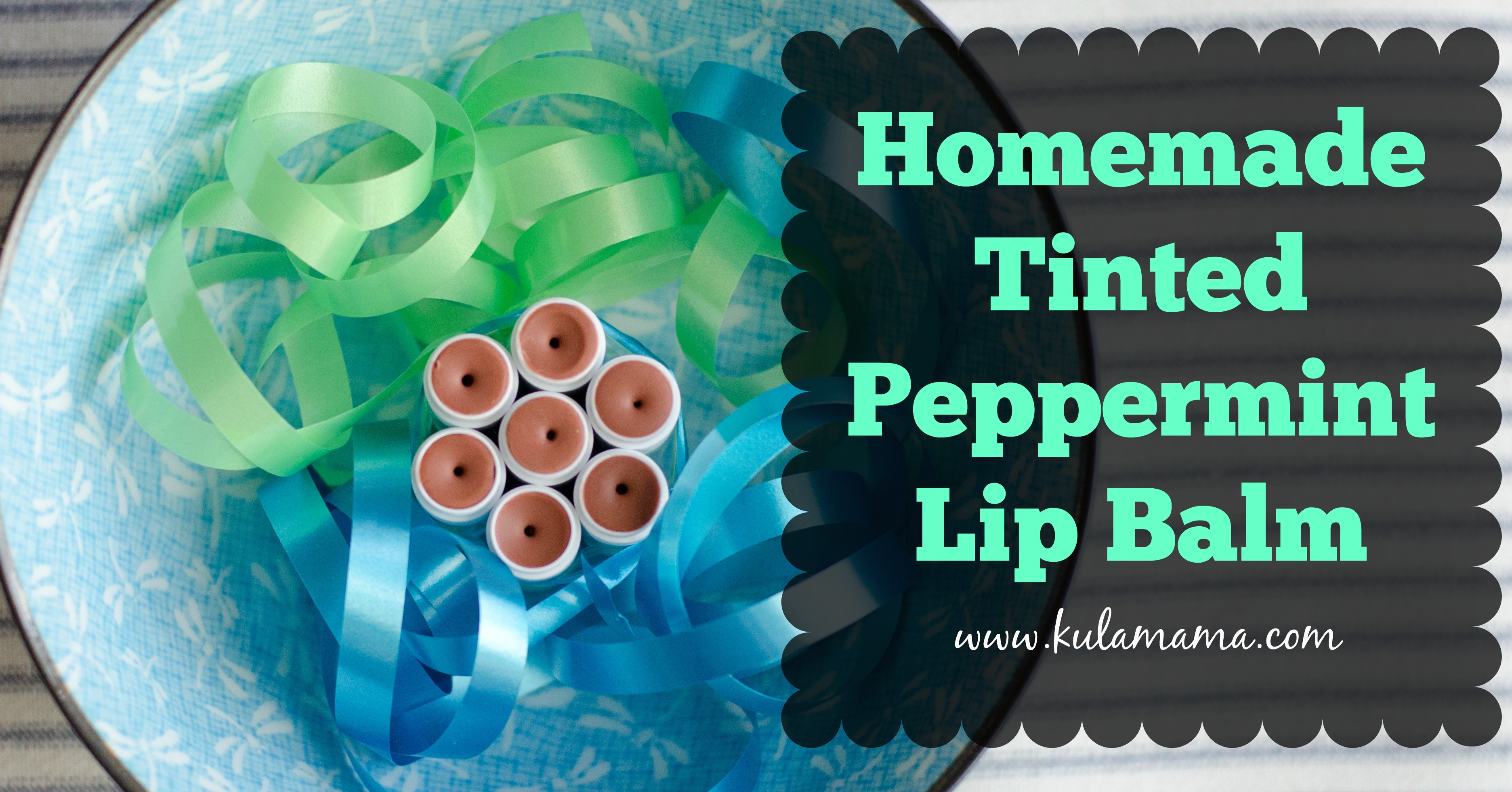 Homemade Tinted Peppermint Lip Balm