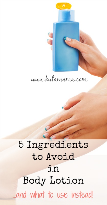 Top ingredients to avoid in body lotion and safe brands and recipes to use instead from www.kulamama.com