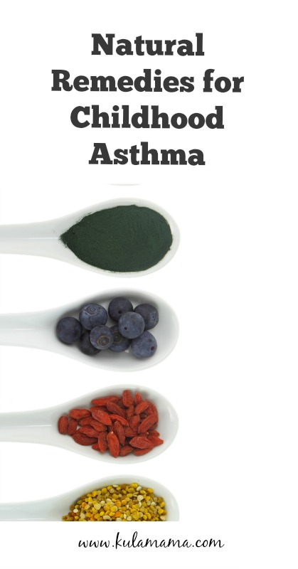 Natural Remedies for Childhood Asthma with herbs and supplements to consider from www.kulamama.com