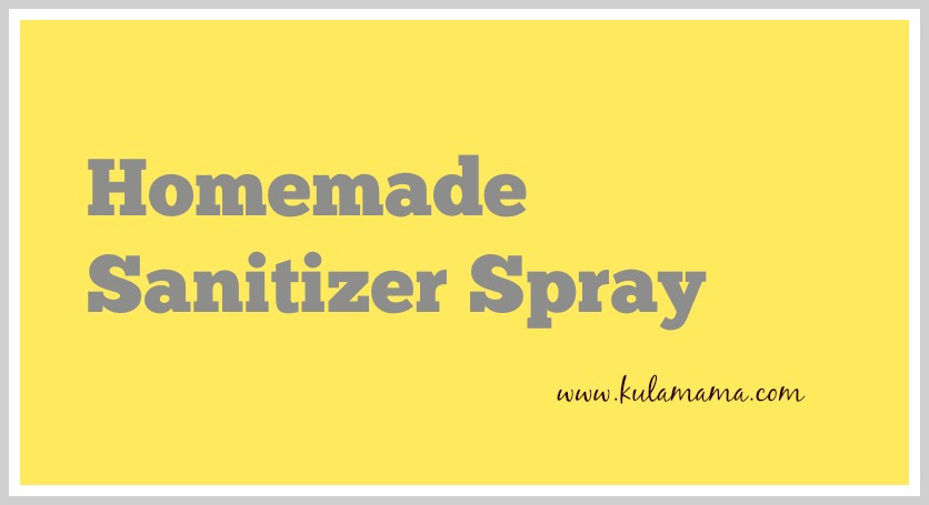 Homemade Sanitizer Spray