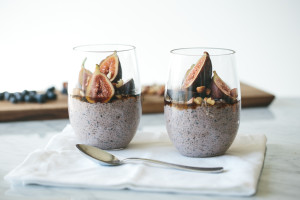 Blueberry chia pudding by downshiftology